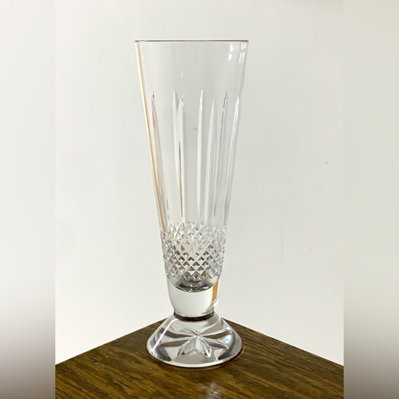 Vtg Discontinued Waterford Lead Crystal Glenmede Pilsner Beer Glass